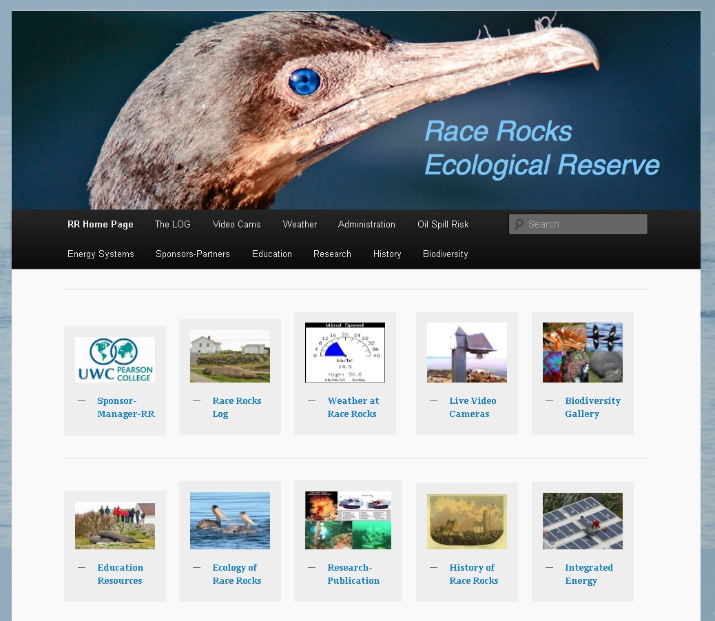Race Rocks web site